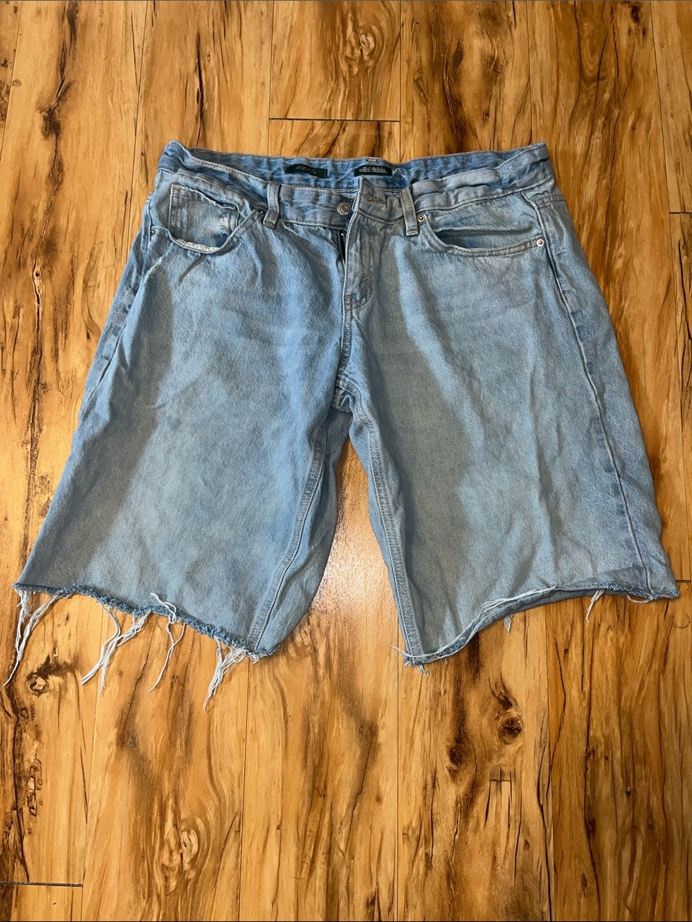 wild fable Light Blue Distressed Denim Cutoff Shorts Jorts Low Rise
